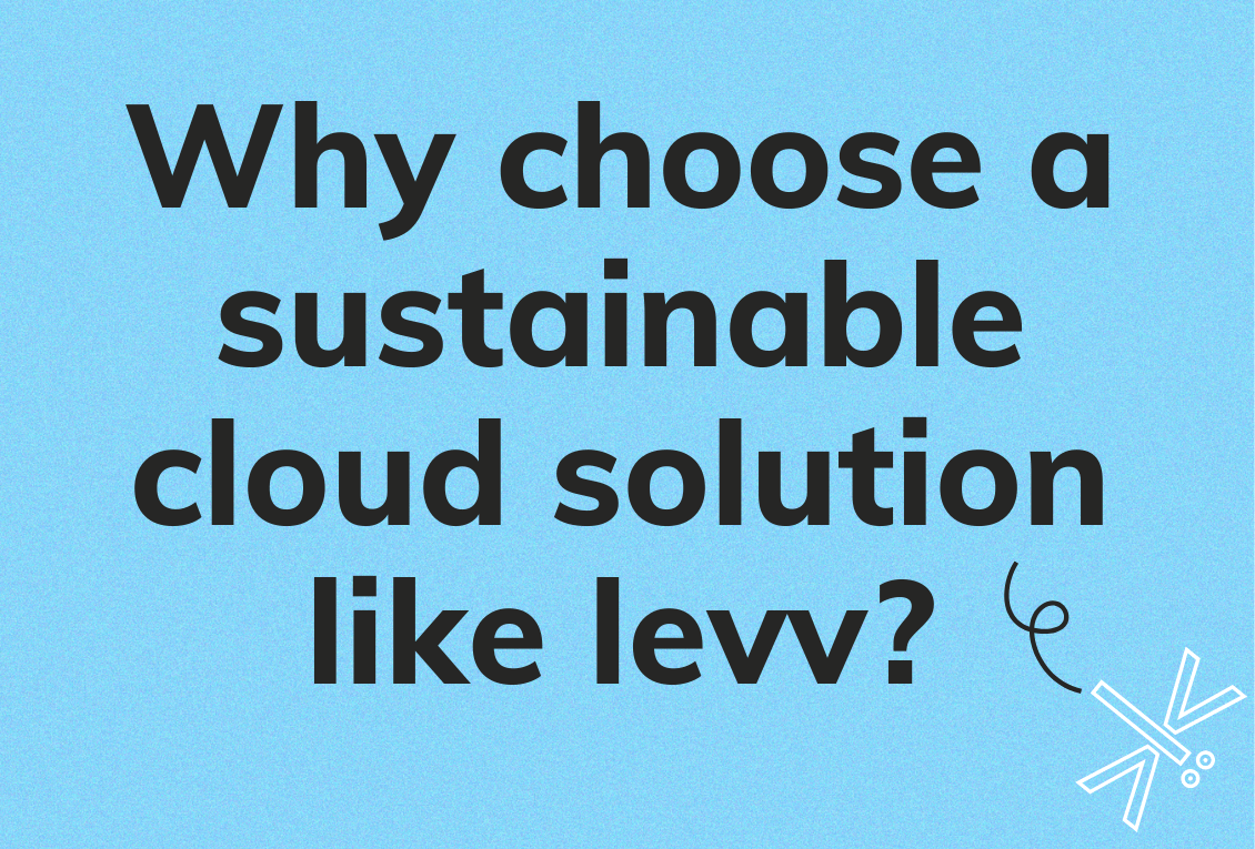Why choose a sustainable cloud solution like levv?